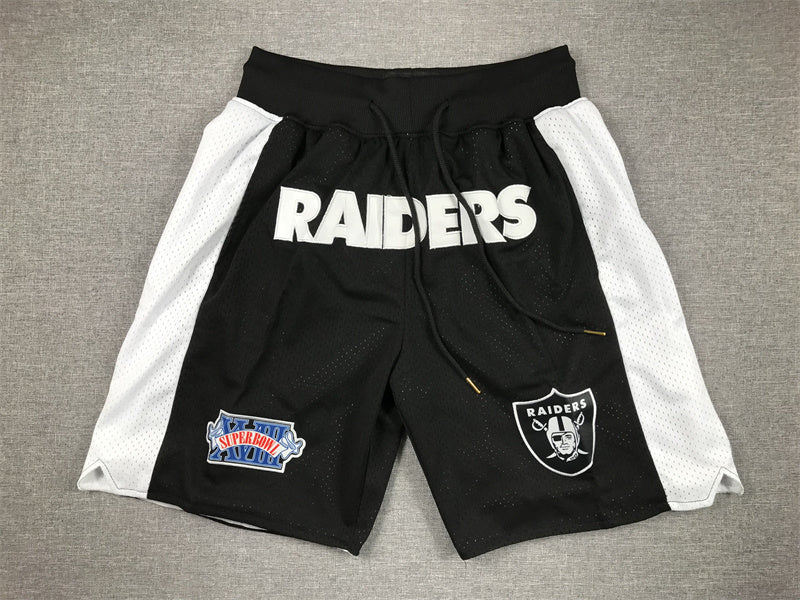 LAS VEGAS RAIDERS BLACK SHORTS