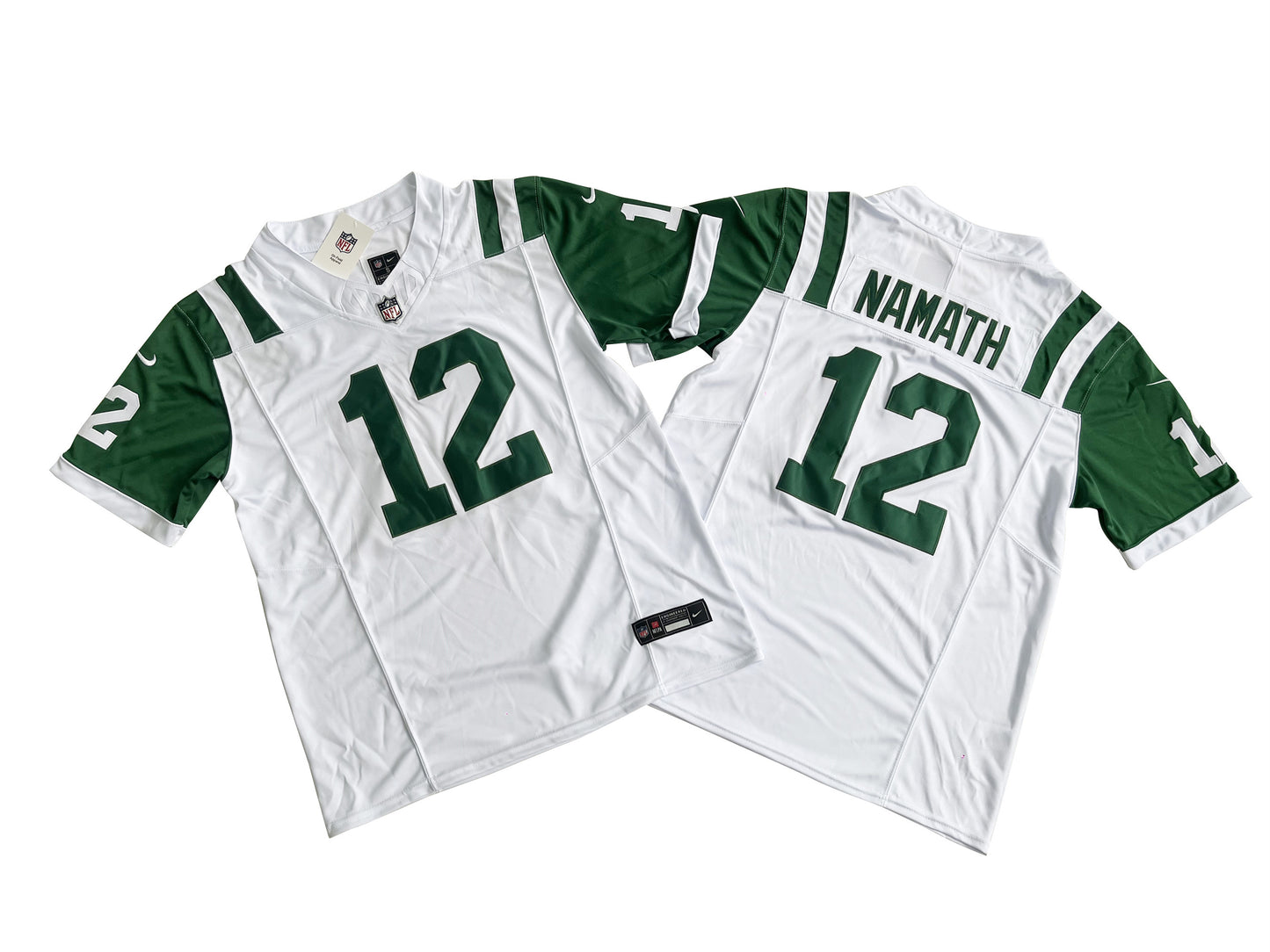 NEW YORK JETS JOE NAMATH WHITE JERSEY