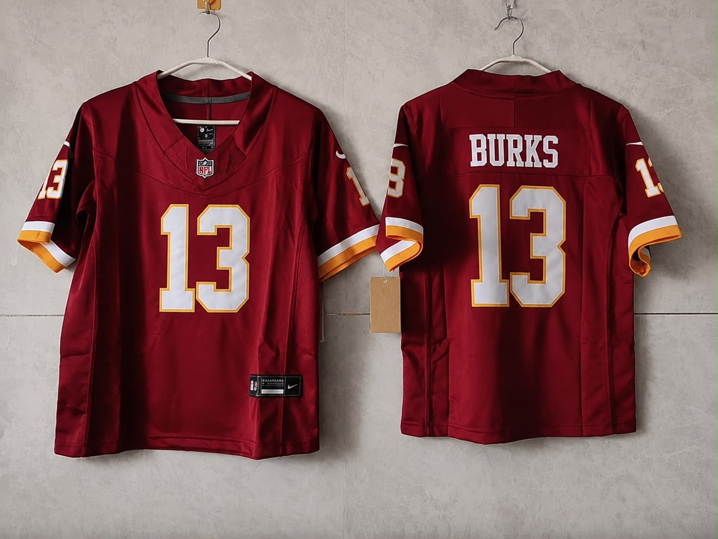 WASHINGTON COMMANDERS TREYLON BURKS BURGANDY JERSEY