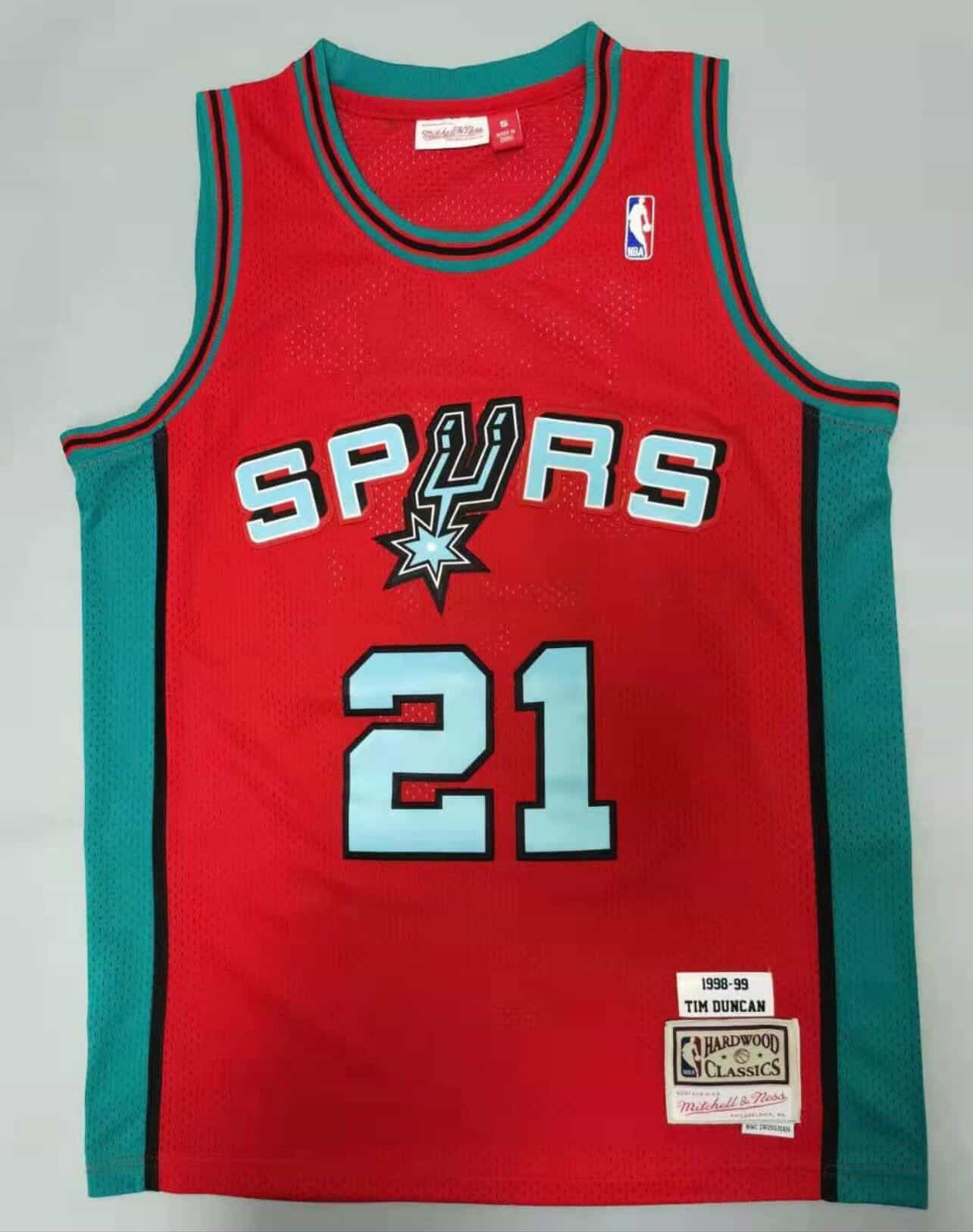 Tim Duncan San Antonio Spurs Basketball Jersey