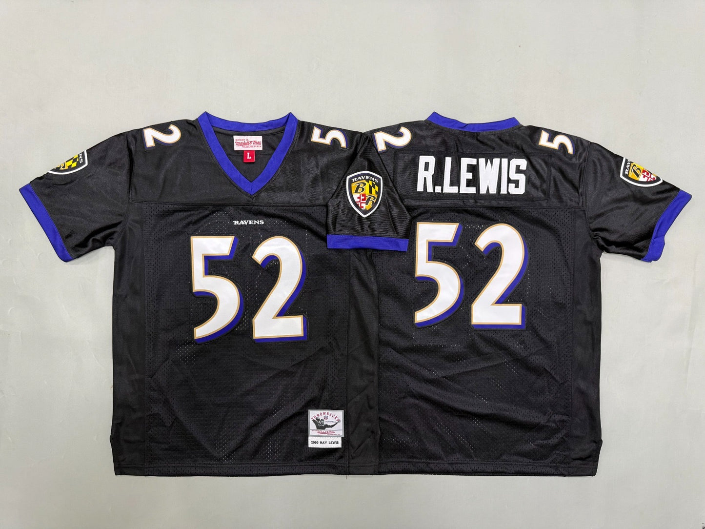 BALTIMORE RAVENS RAY LEWIS BLACK VINTAGE JERSEY