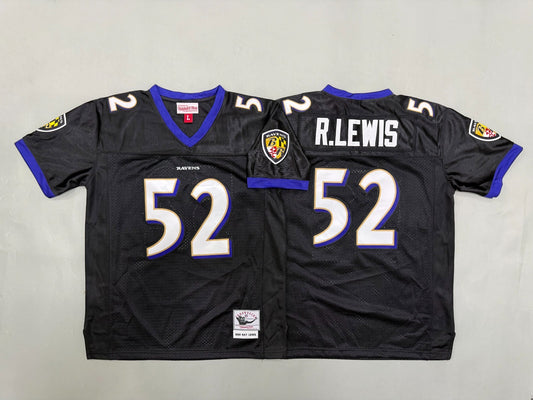 BALTIMORE RAVENS RAY LEWIS BLACK VINTAGE JERSEY