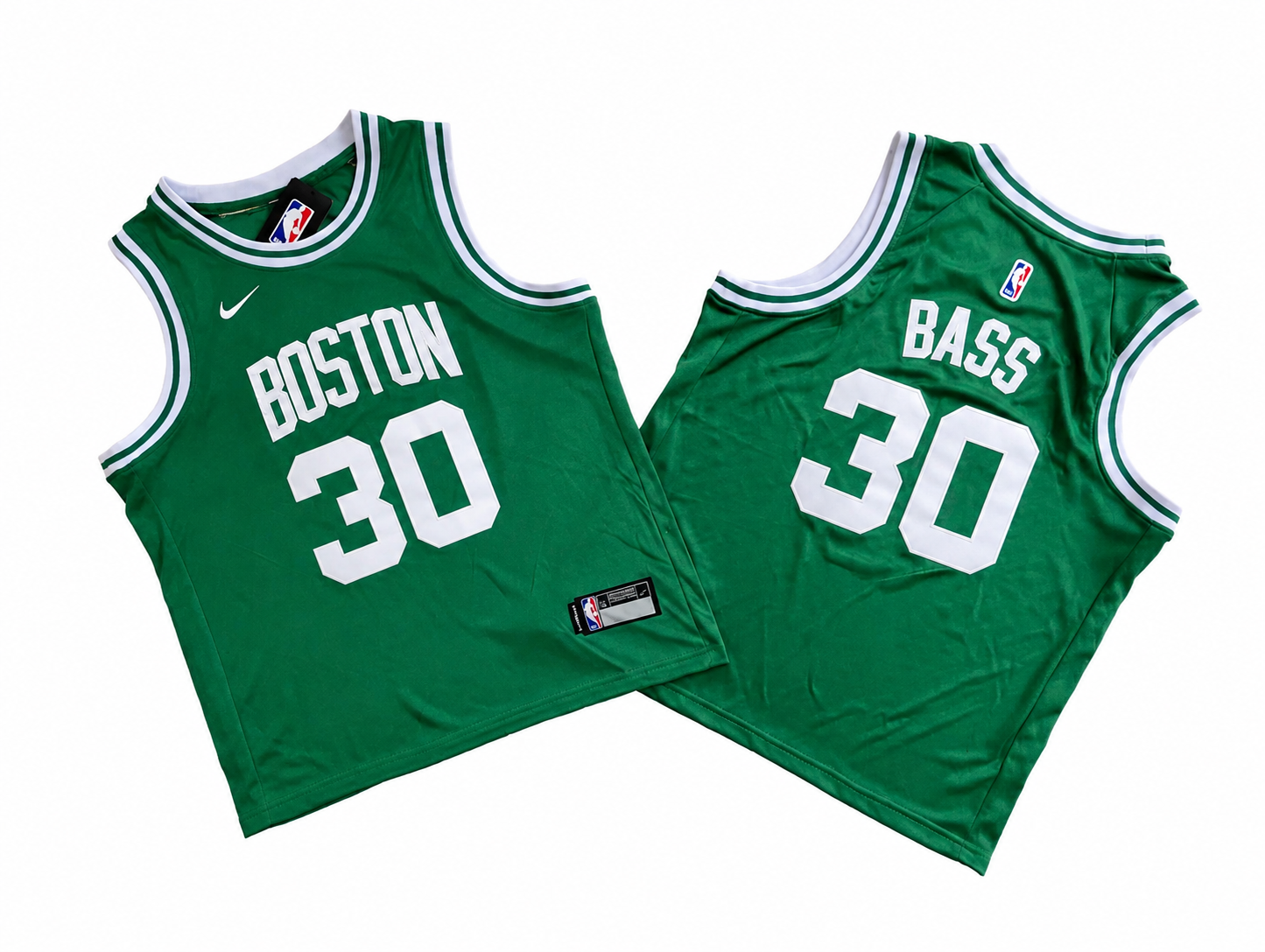 BOSTON CELTICS BRANDON BASS GREEN JERSEY
