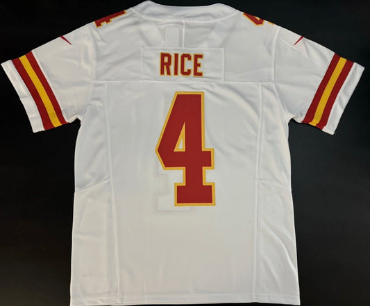 KANSAS CITY CHIEFS RASHEE RICE WHITE JERSEY
