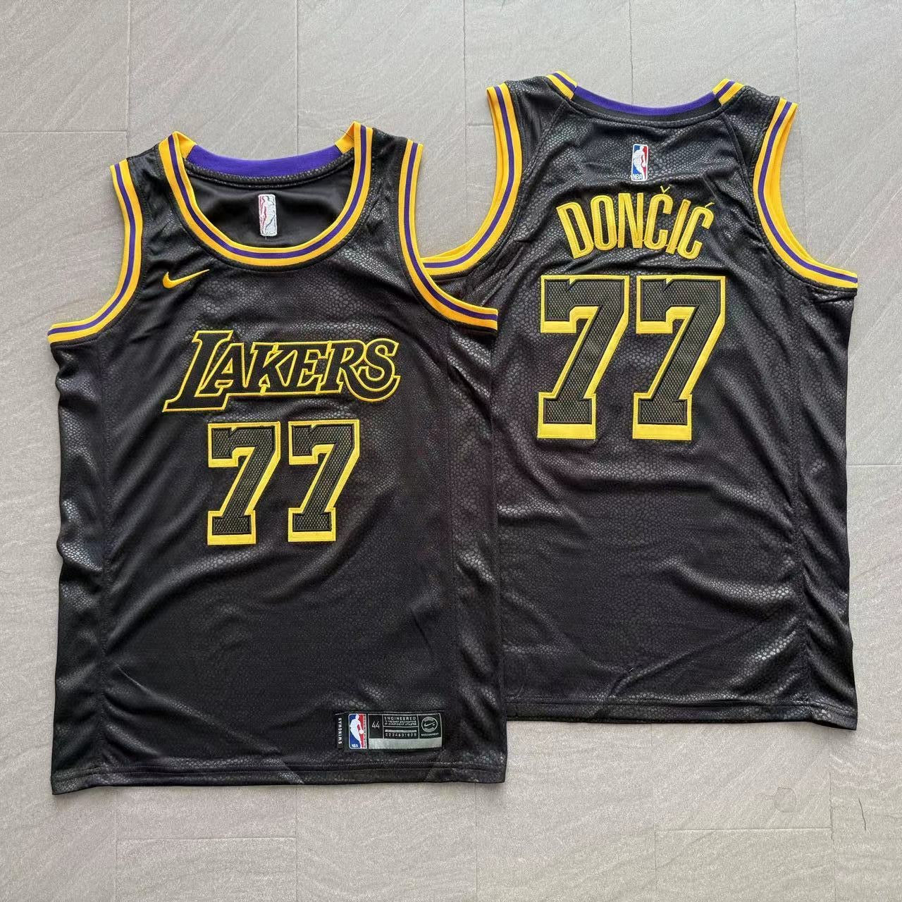 LOS ANGELES LAKERS LUKA CONČIČ BLACK JERSEY