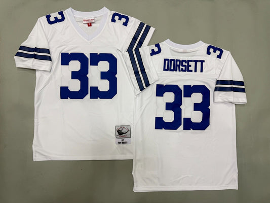 DALLAS COWBOYS TONY DORSETT WHITE VINTAGE JERSEY