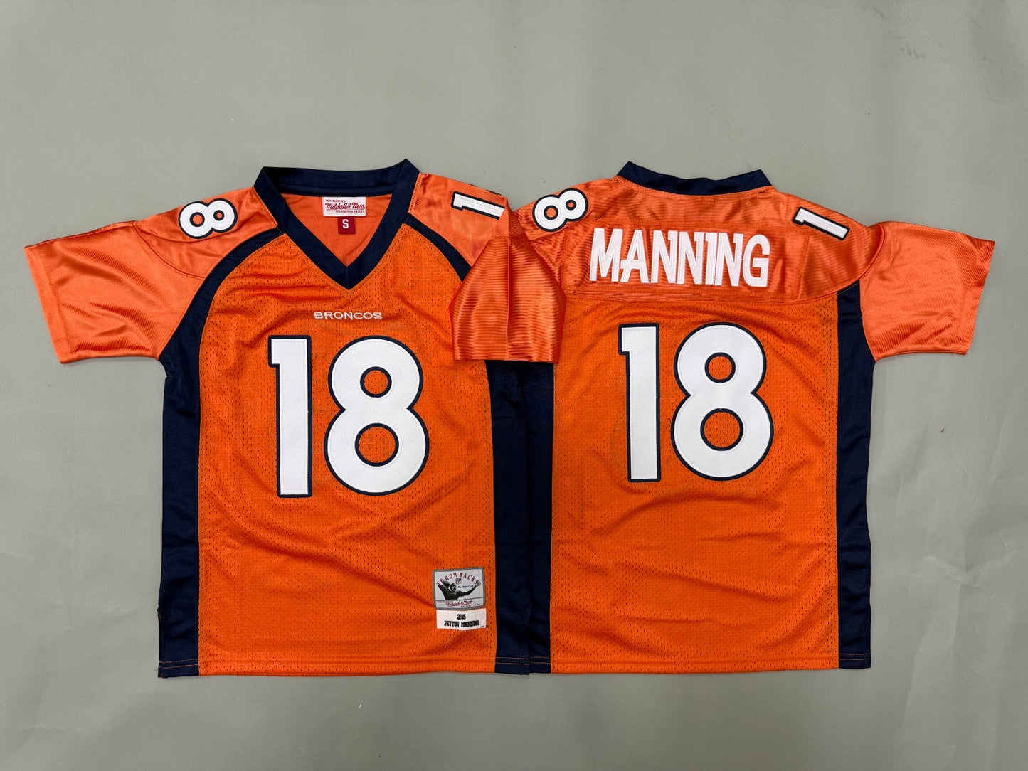 DENVER BRONCOS PAYTON MANNING ORANGE VINTAGE JERSEY