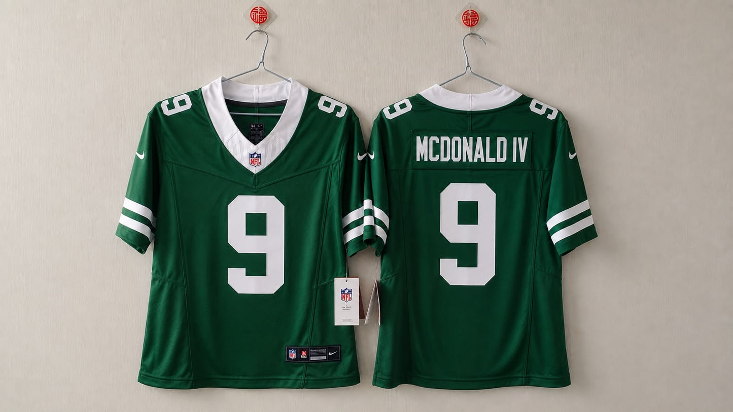 NEW YORK JETS WILL MCDONALD IV GREEN JERSEY
