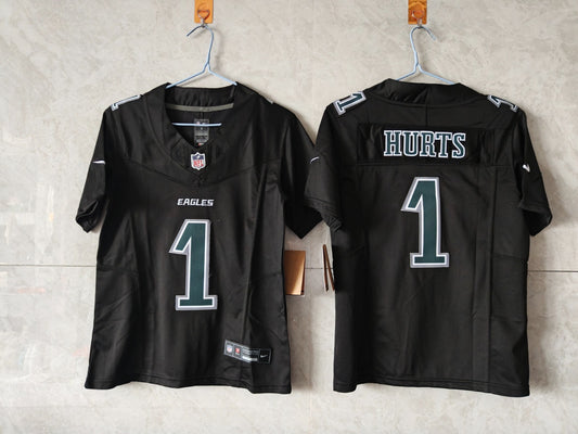 PHILADELPHIA EAGLES JALEN HURTS ALTERNATE BLACK JERSEY