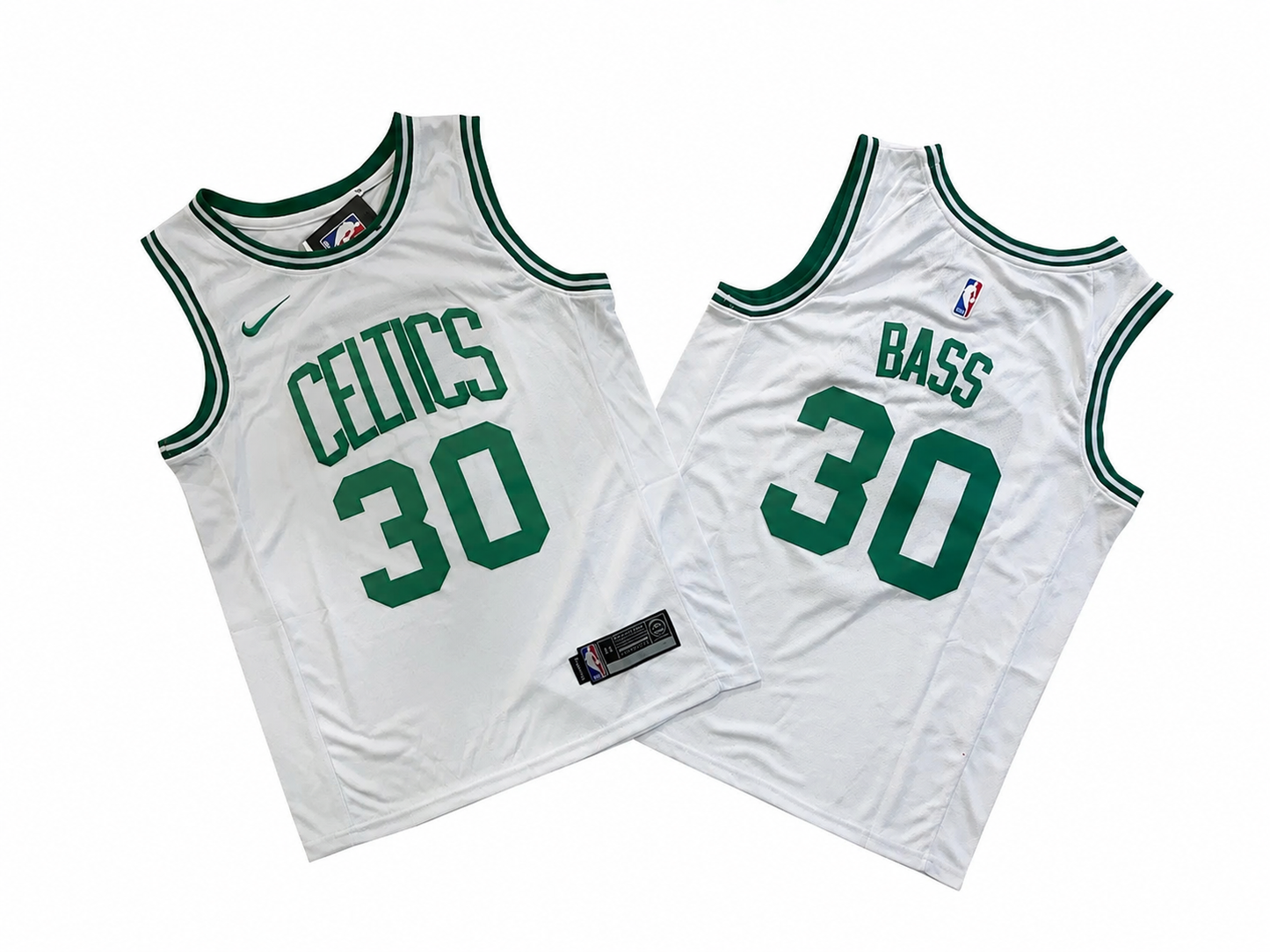 BOSTON CELTICS BRANDON BASS WHITE JERSEY