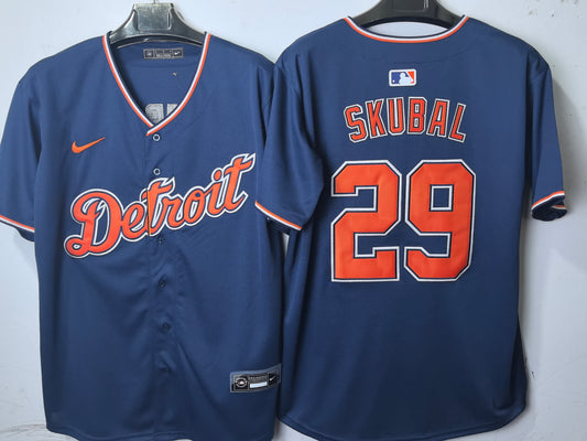 DETROIT TIGERS TARIK SKUBAL BLUE JERSEY
