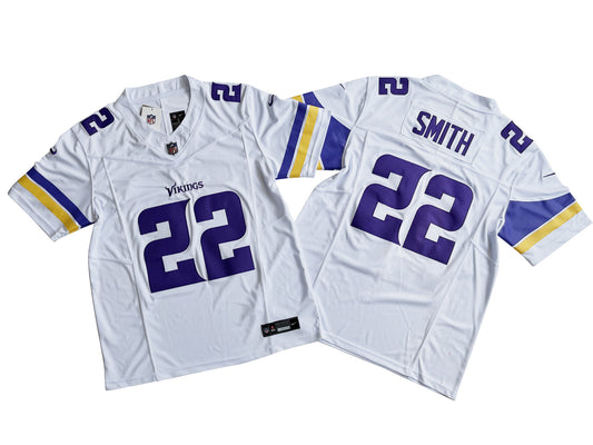MINNESOTA VIKINGS HARRISON SMITH WHITE JERSEY