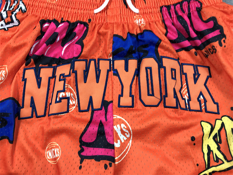 NEW YORK KNICKS ORANGE SHORTS