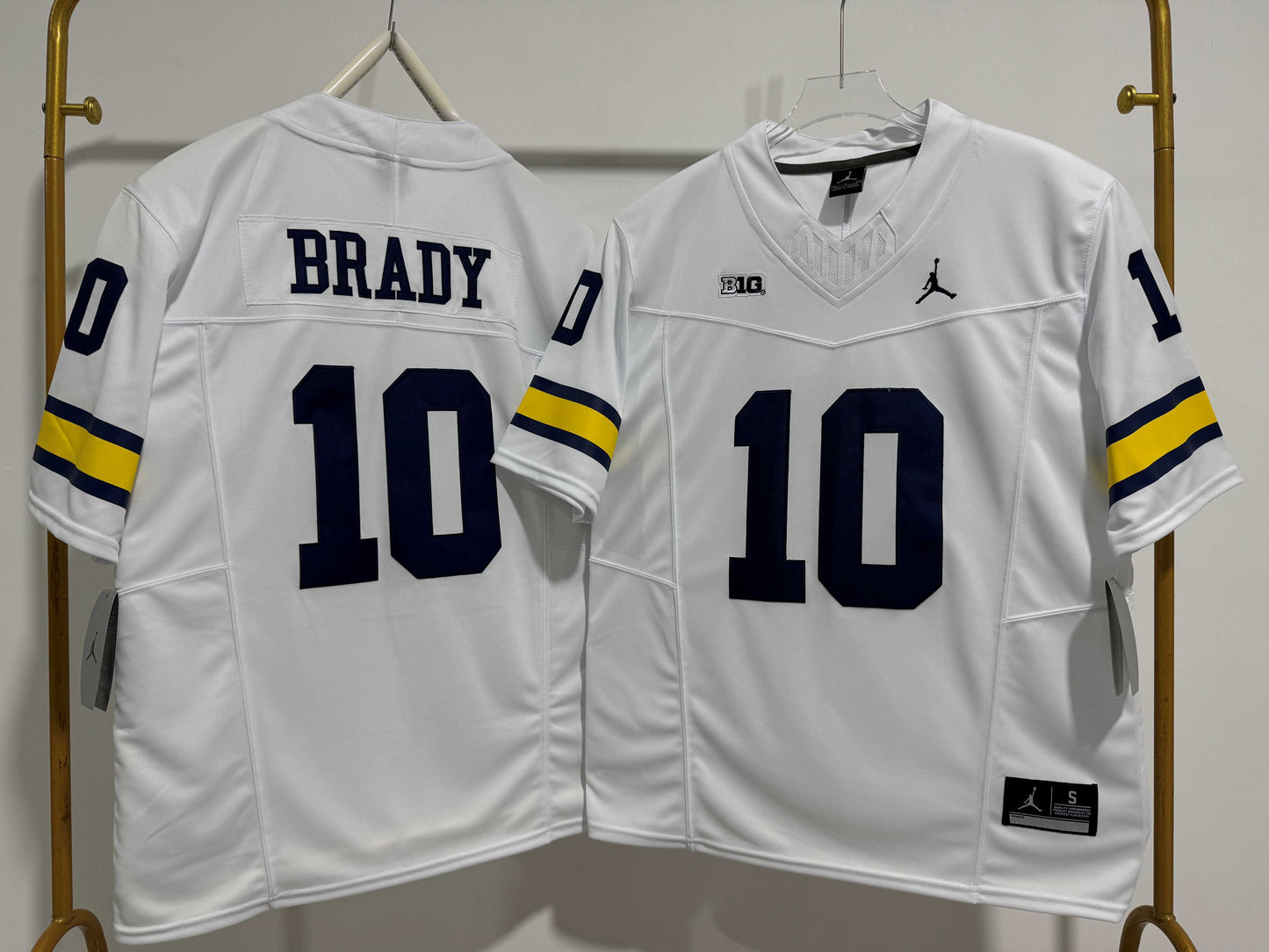 MICHIGAN WOLVERINES TOM BRADY WHITE JERSEY