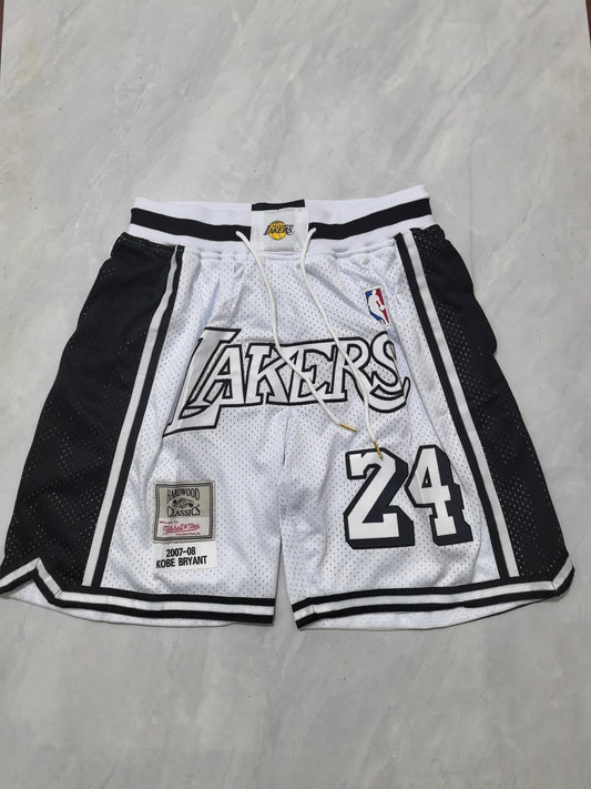 LOS ANGELES LAKERS KOBE BRYANT WHITE JERSEY
