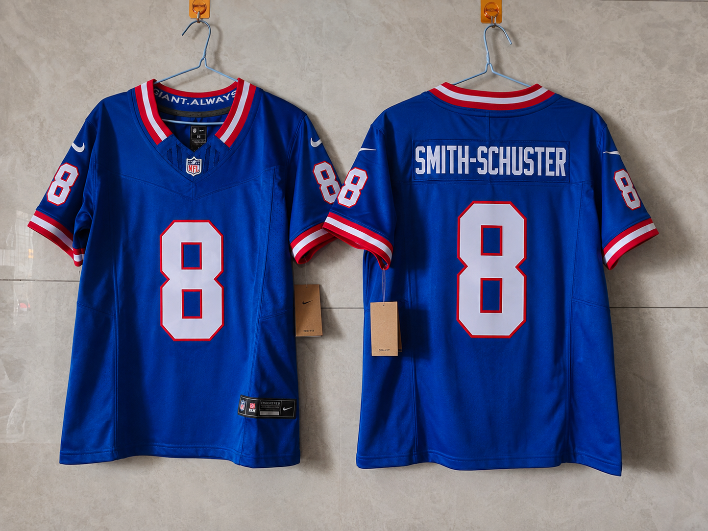 NEW YORK GIANTS JUJU SMITH SCHUSTER RETRO BLUE JERSEY