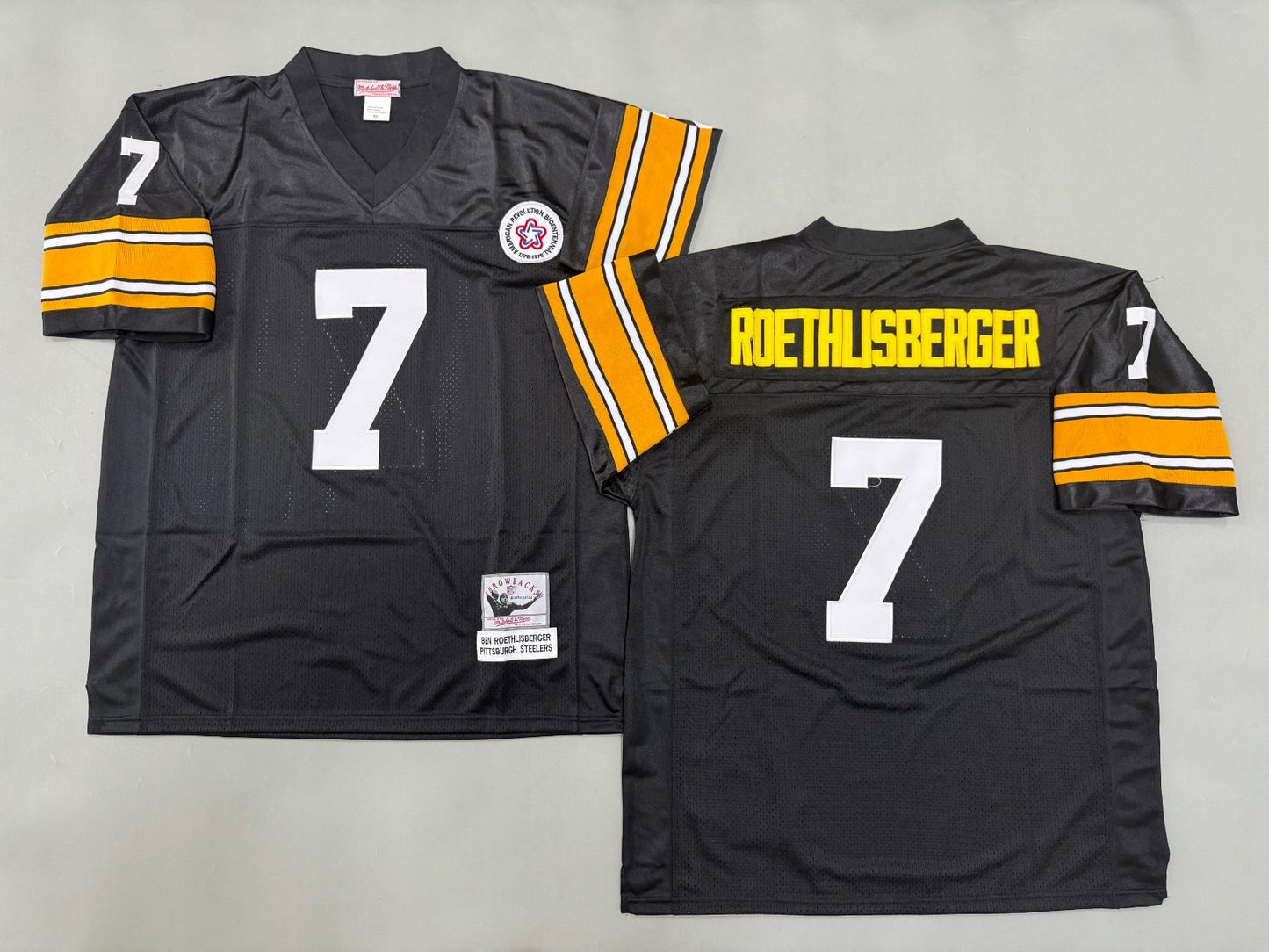 PITTSBURGH STEELERS BEN ROETHLISBERGER BLACK VINTAGE JERSEY