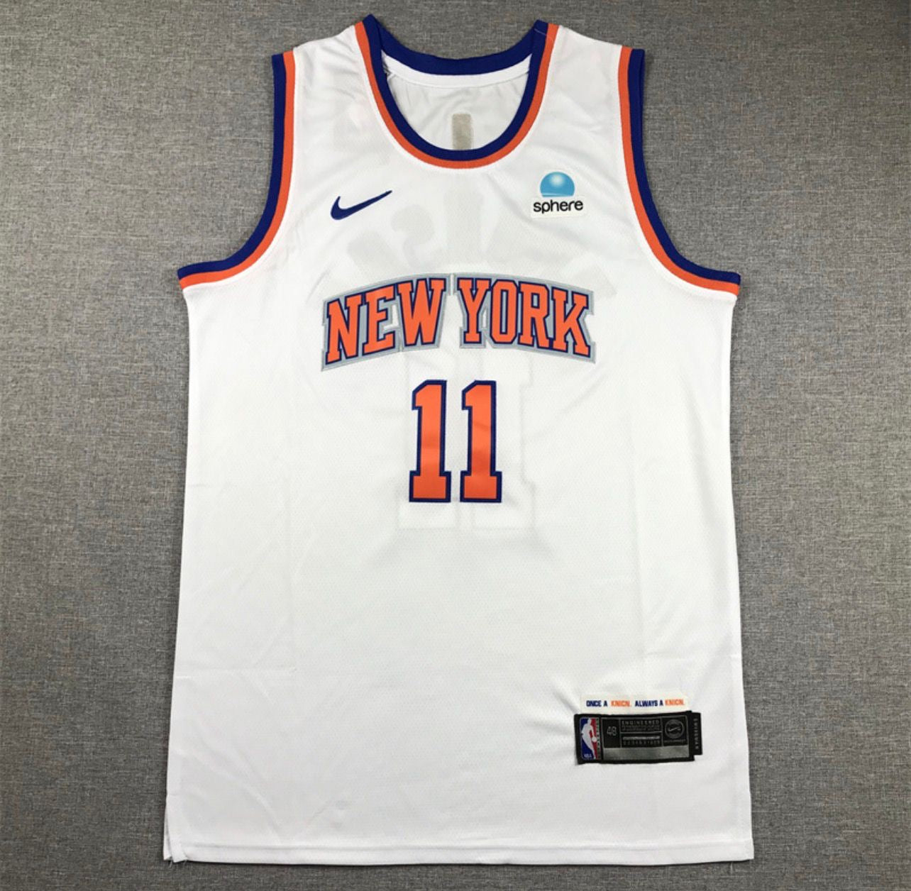 Jalen Brunson White New York Knicks Jersey