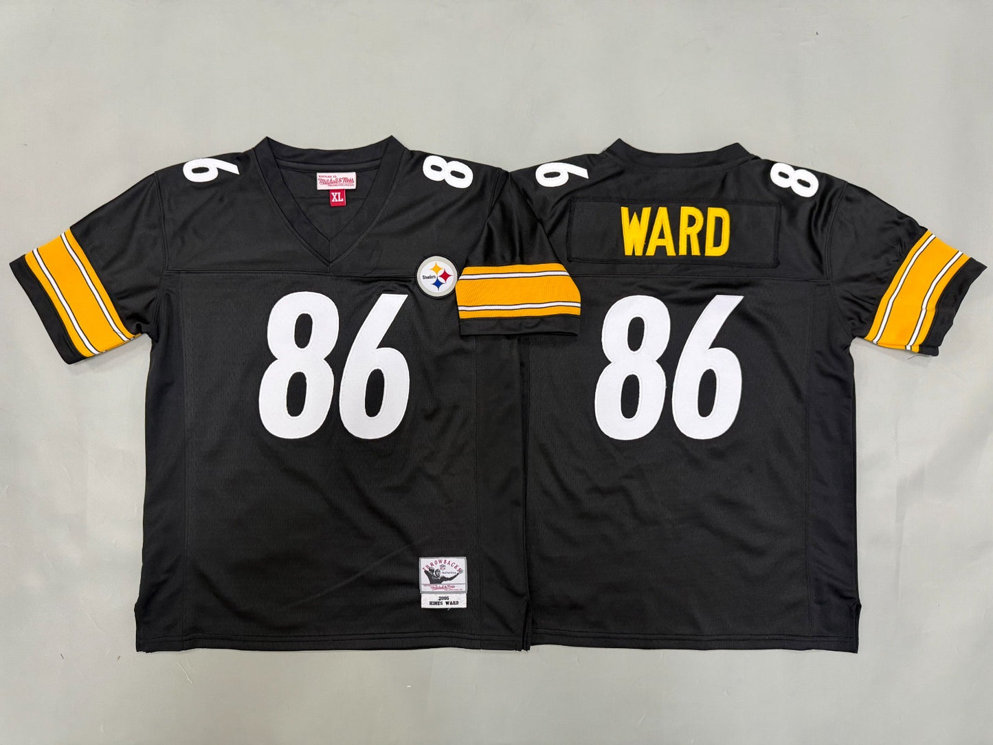 PITTSBURGH STEELERS HINES WARD BLACK VINTAGE JERSEY