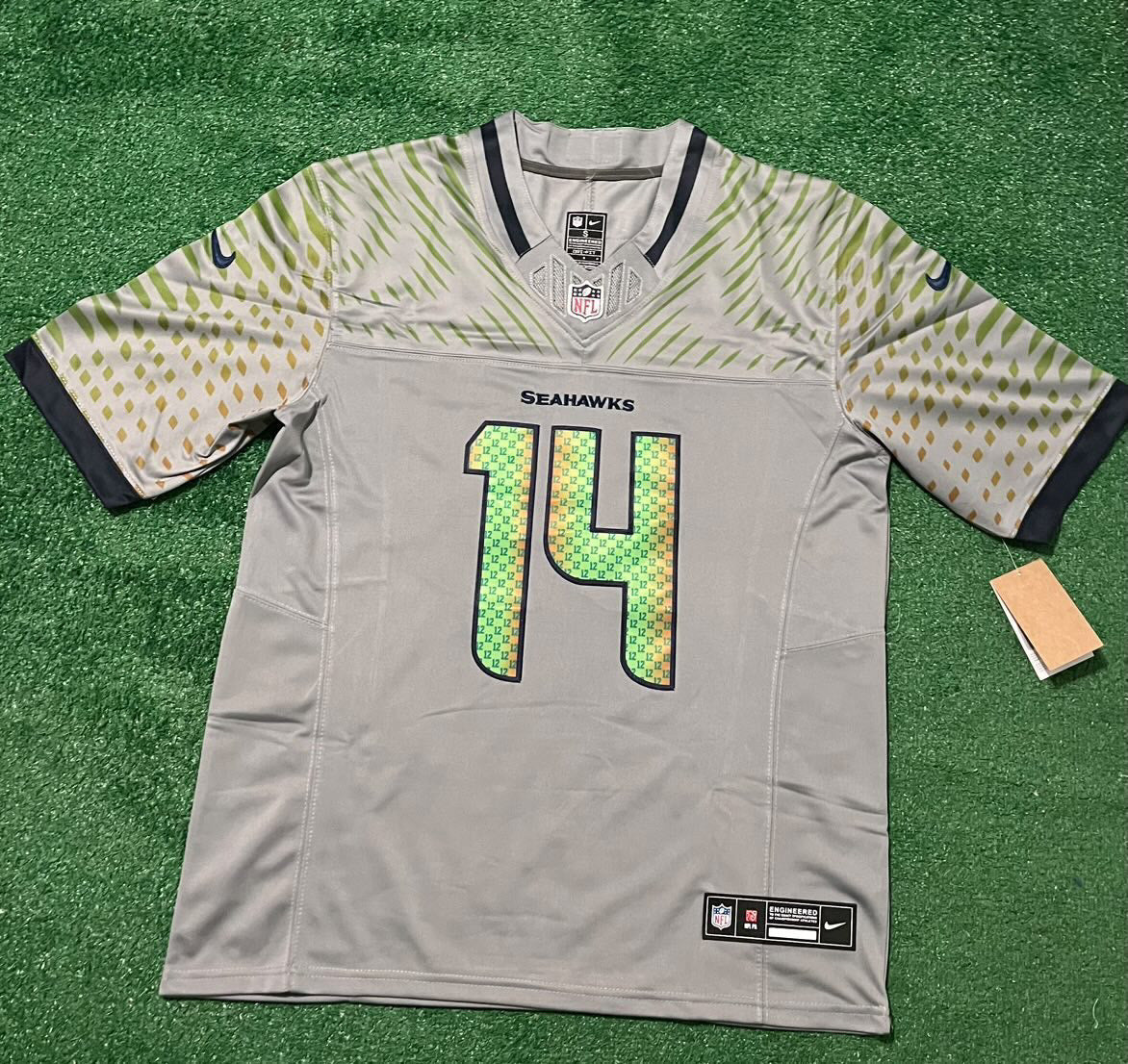 Seattle Seahawks Sam Donald gray jersey