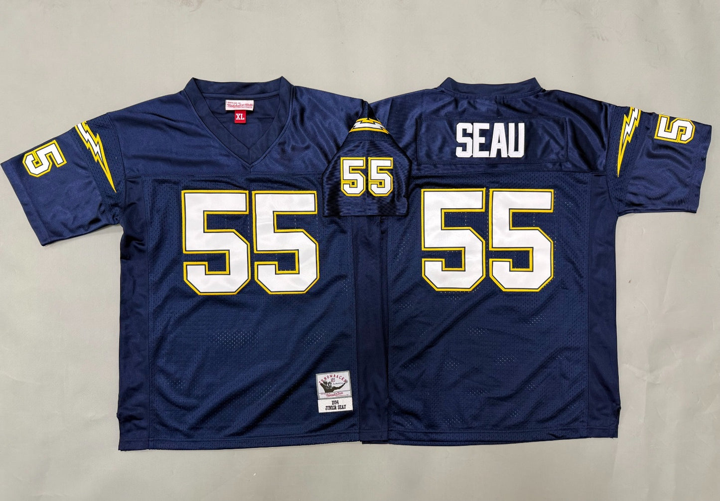 SAN DIEGO CHARGERS JUNIOR SEAU BLUE JERSEY