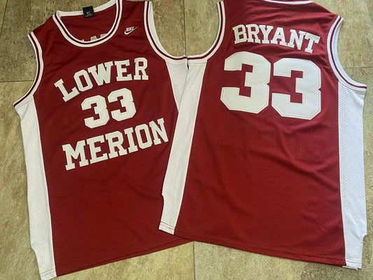 LOWER MERION KOBE BRYANT RED JERSEY