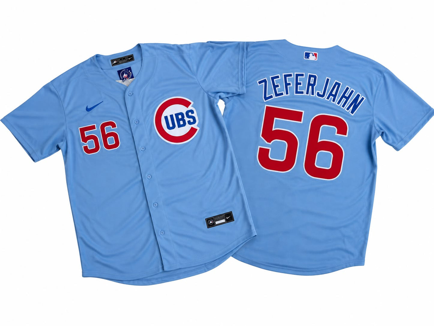 CHICAGO CUBS RYAN ZEFERJAHN BABY BLUE JERSEY