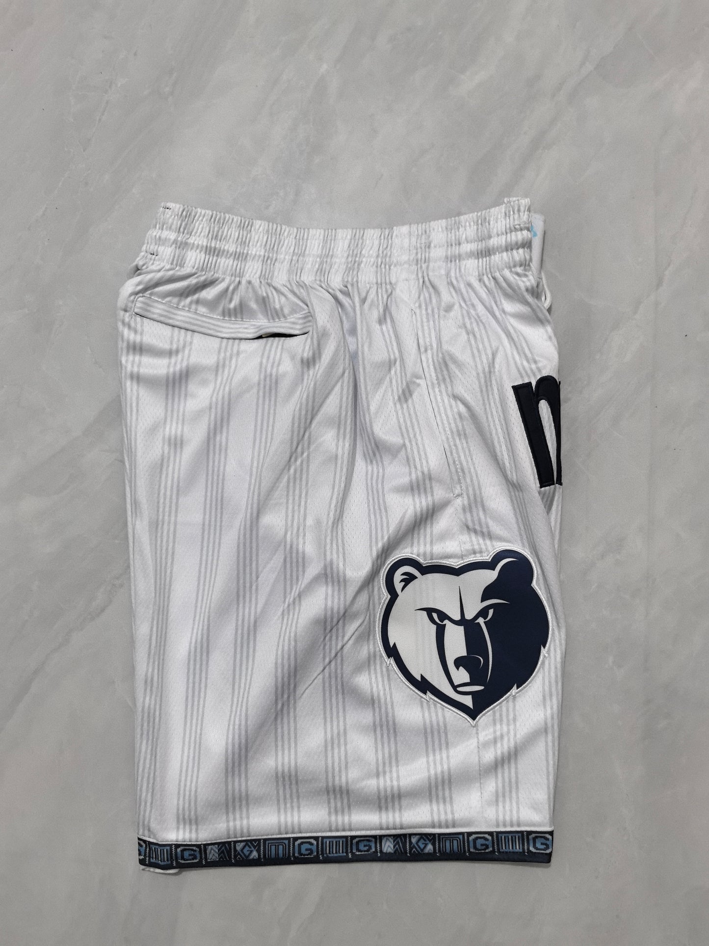 MEMPHIS GRIZZILES WHITE SHORTS