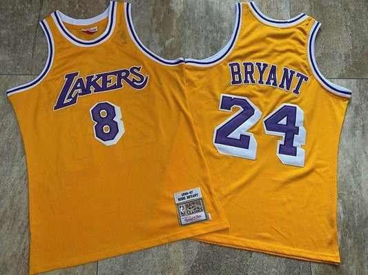 LOS ANGELES LAKERS KOBE BRYANT  YELLOW JERSEY