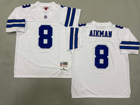 DALLAS COWBOYS TROY AIKMAN WHITE VINTAGE JERSEY