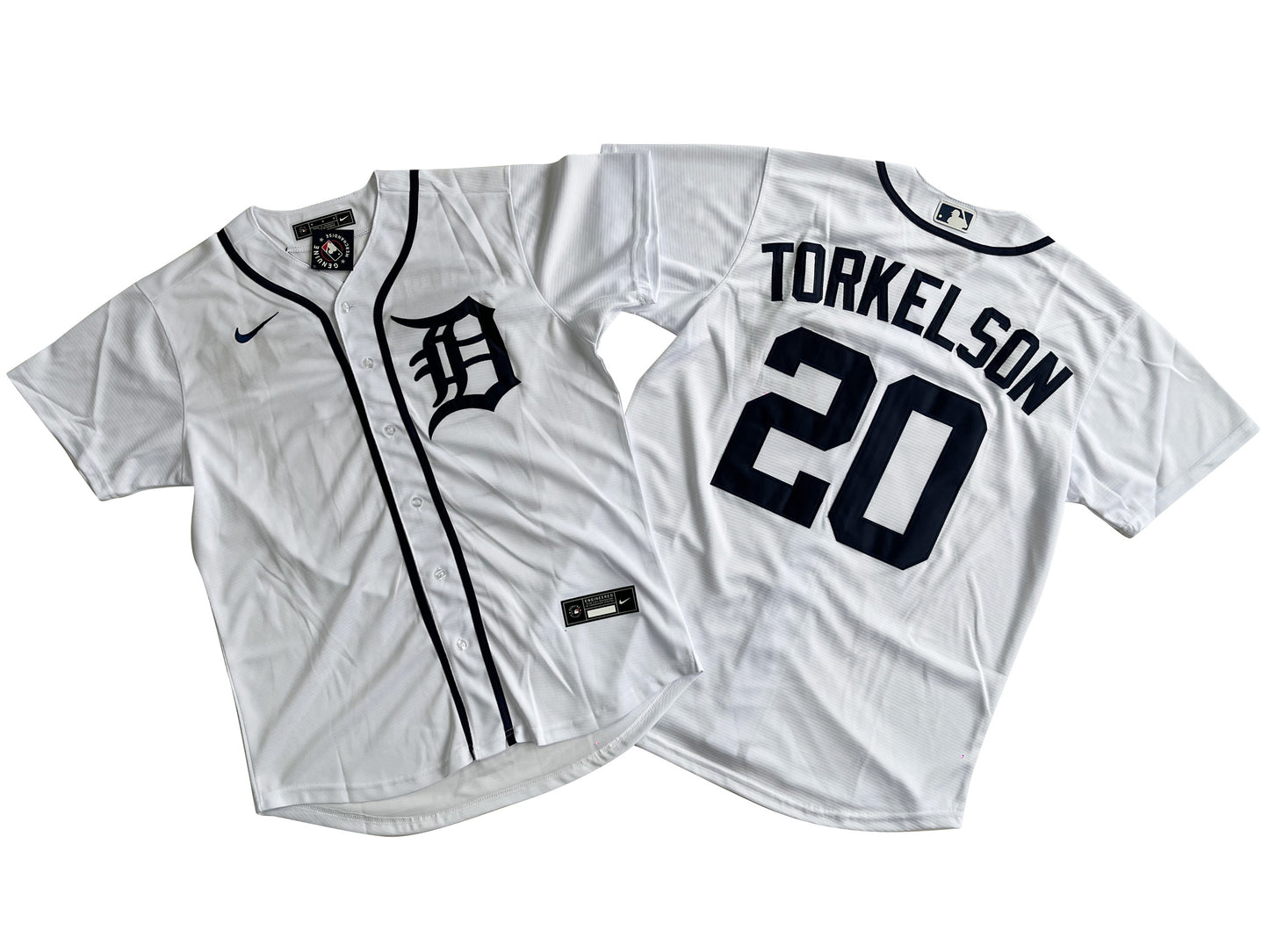 DETROIT TIGERS SPENCER TORKELSON WHITE JERSEY
