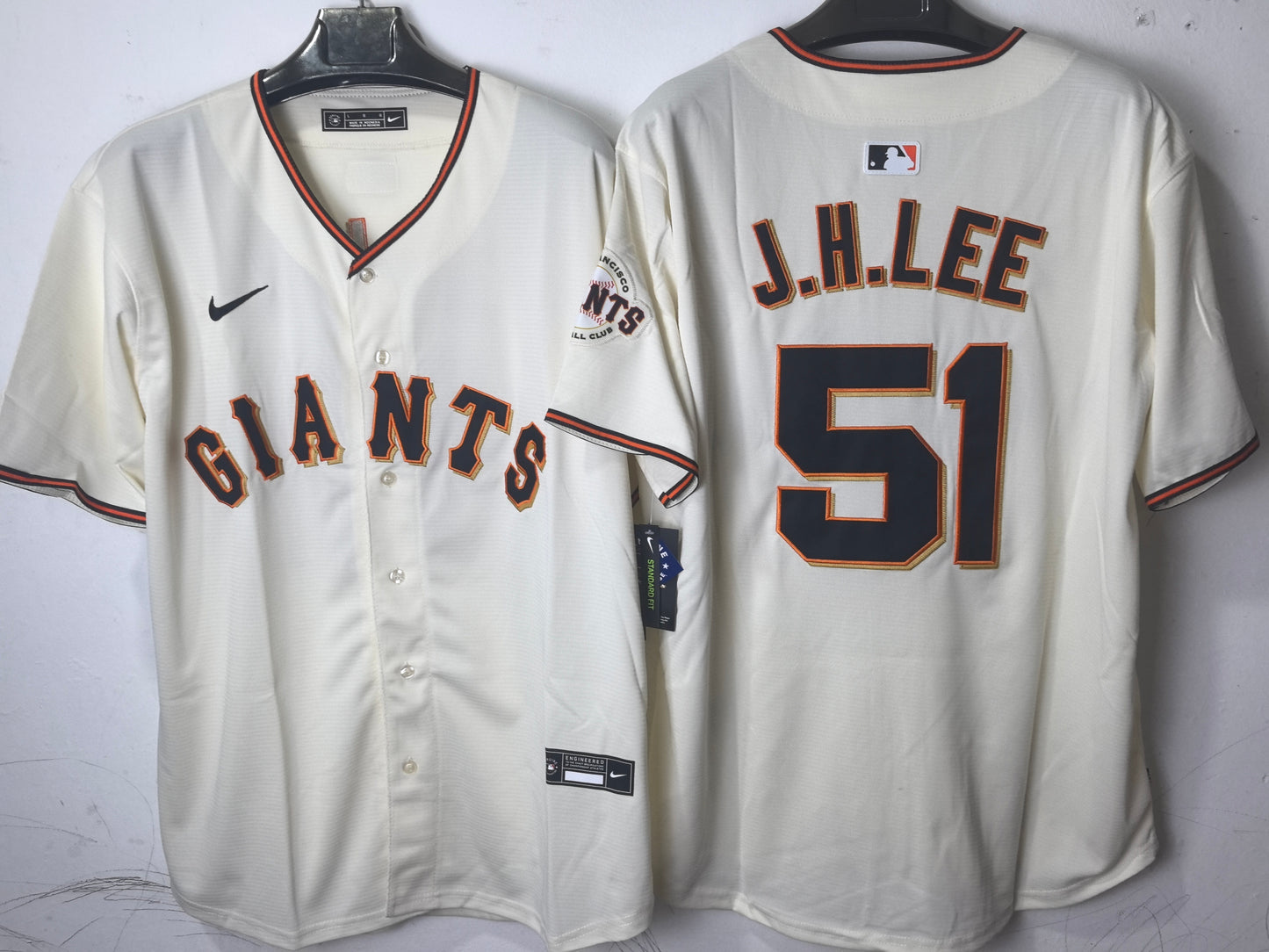 SAN FRANCISCO GIANTS JUNG HOO WHITE JERSEY