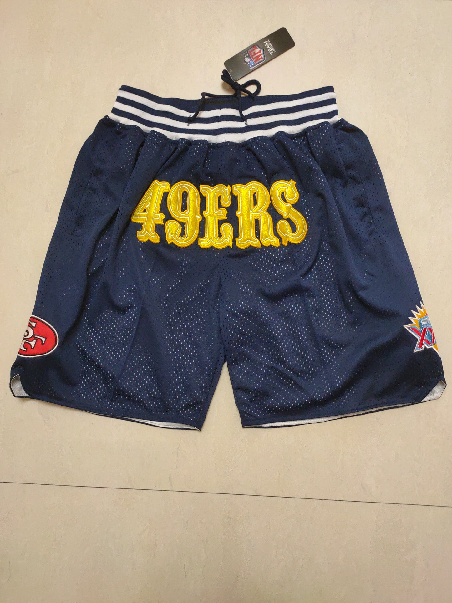 SAN FRANCISCO 49ERS BLUE SHORTS