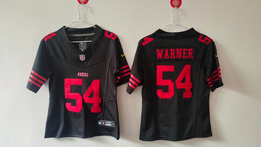 SAN FRANCISCO 49ERS FRED WARNER BLACK JERSEY