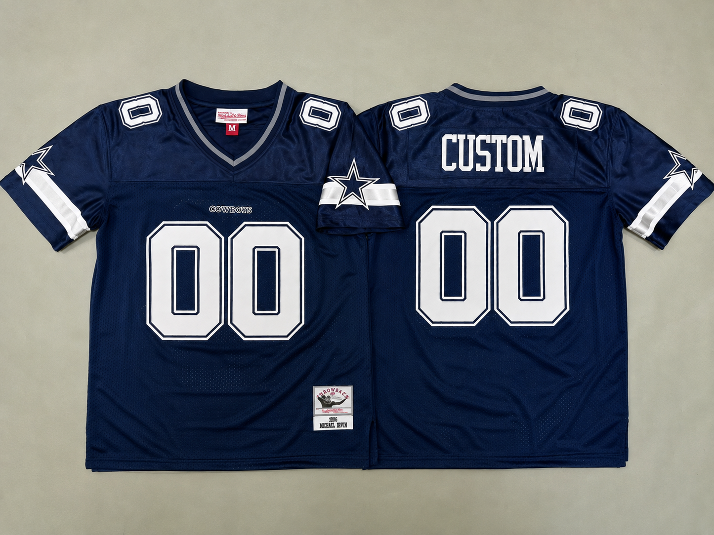 DALLAS COWBOYS CUSTOM OLD SCHOOL BLUE JERSEY