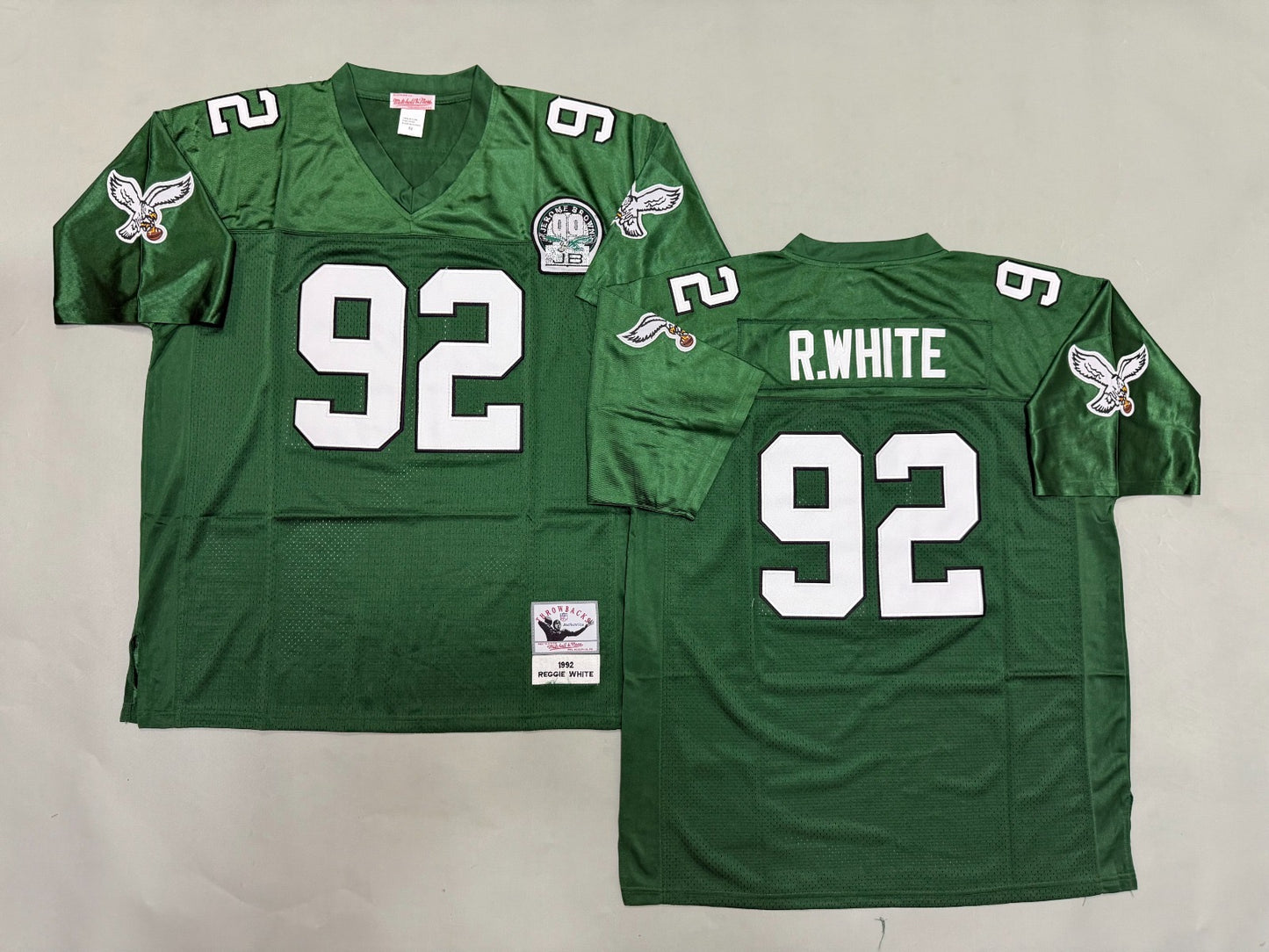 PHILIDELPHIA EAGLES REGGIE WHITE VINTAGE GREEN JERSEY