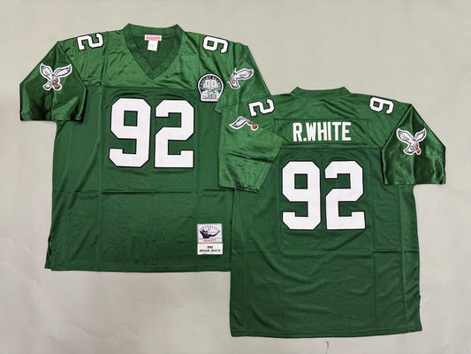 PHILIDELPHIA EAGLES REGGIE WHITE VINTAGE GREEN JERSEY