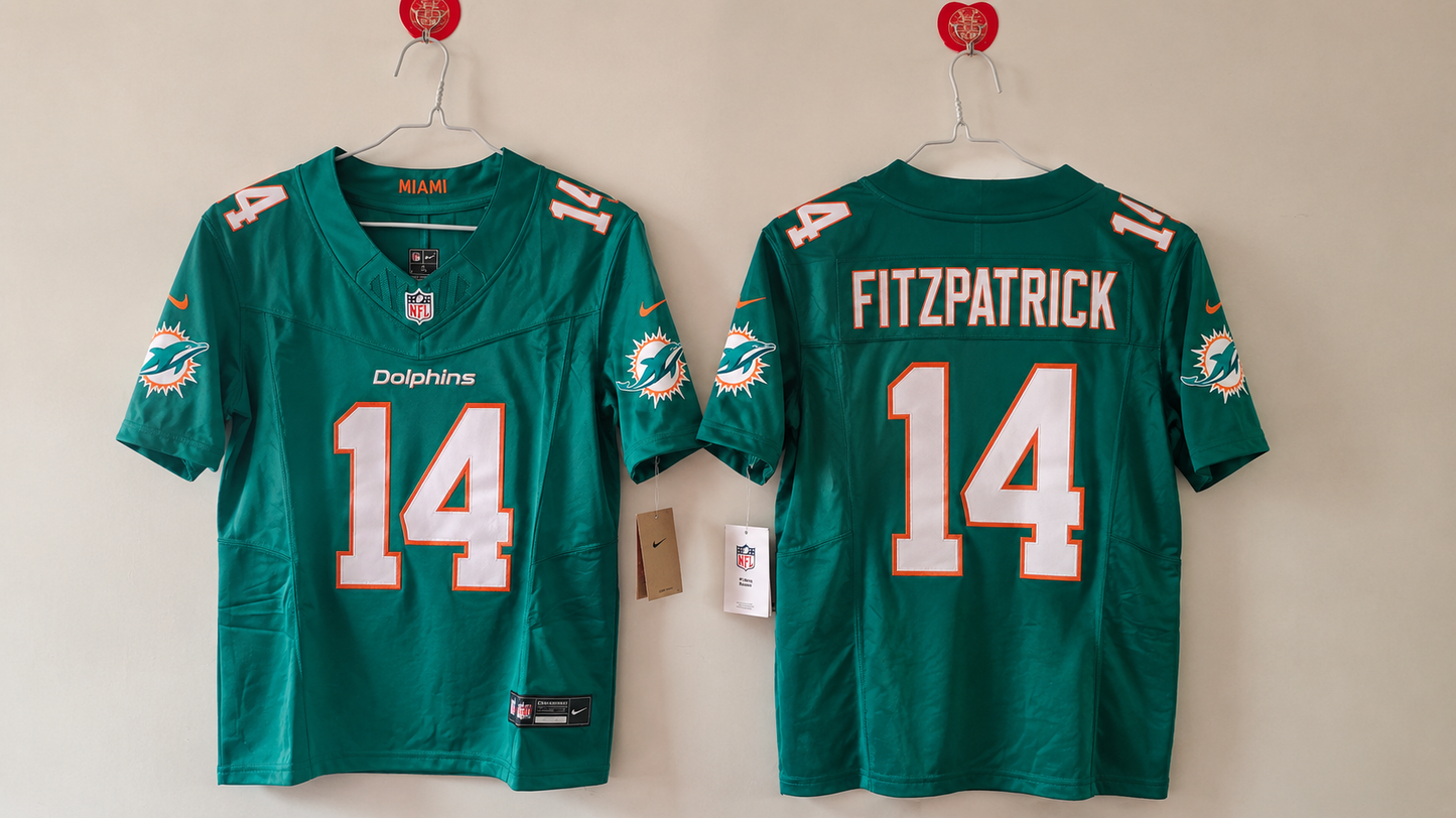 MIAMI DOLPHINS RYAN FITZPATRICK BLUE JERSEY