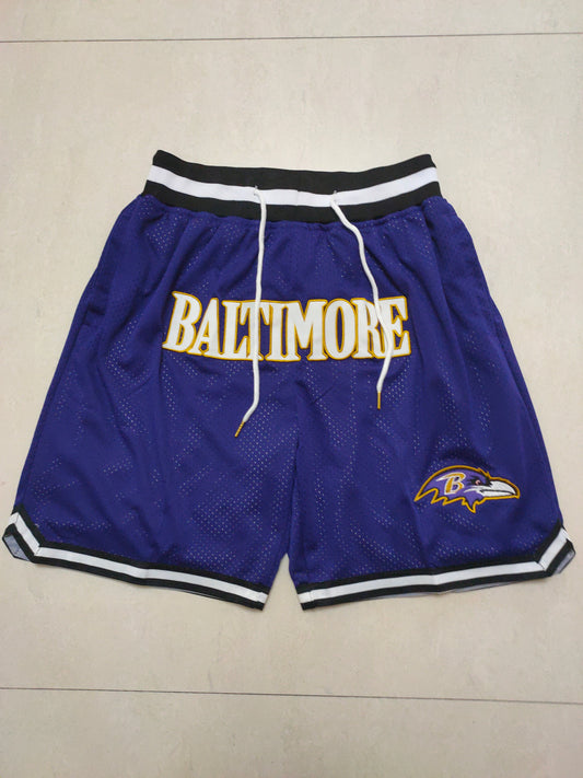 BALTIMORE RAVENS PURPLE SHORTS