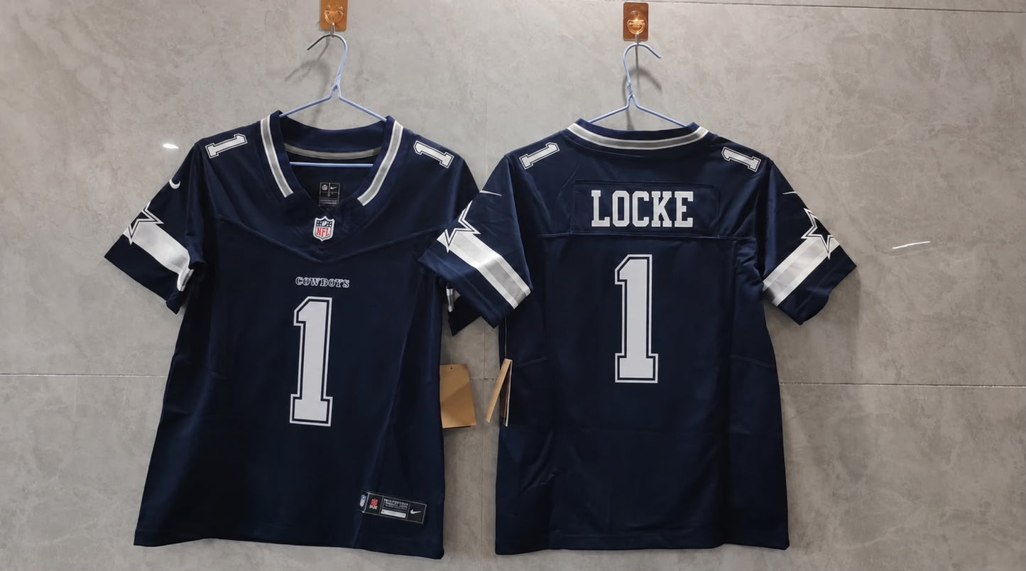 DALLAS COWBOYS PJ LOCKE BLUE JERSEY
