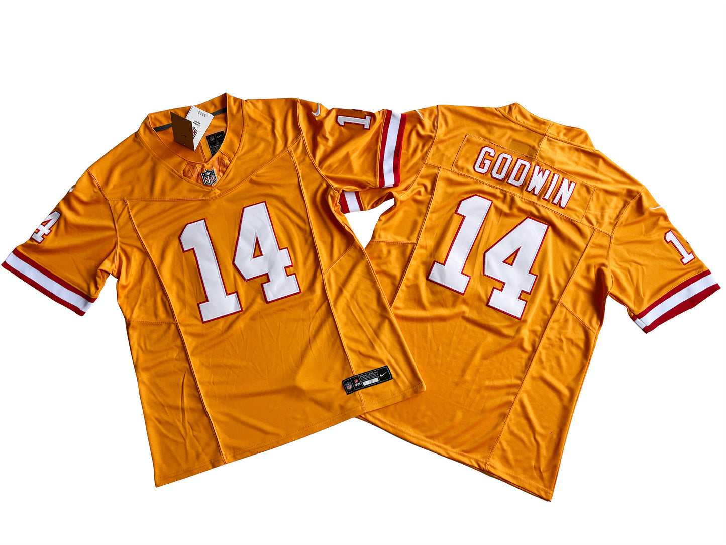 TAMPA BAY BUCCANEERS CHRIS GODWIN CREAMSICLE JERSEY