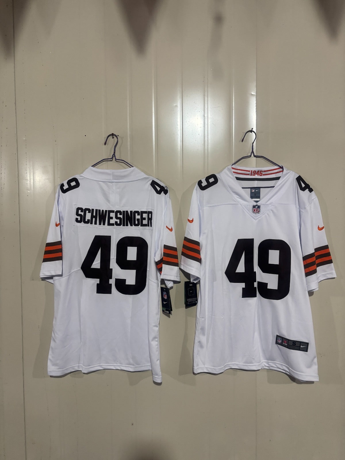 Cleveland Browns Carson Schwesinger White Jersey