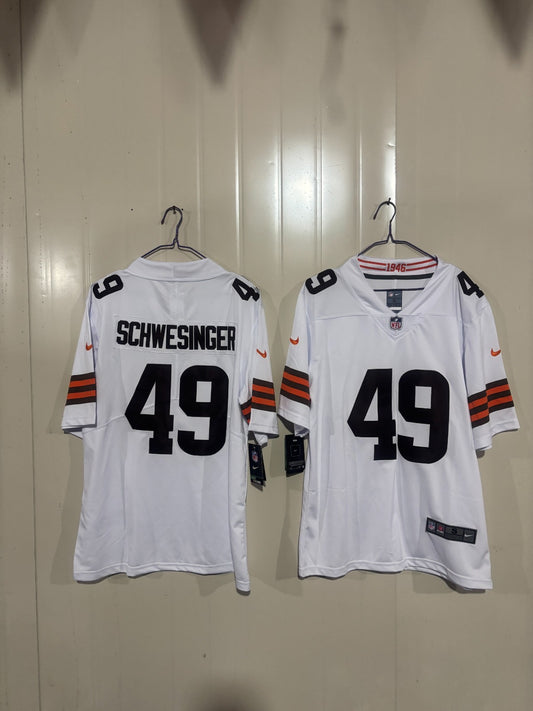 Cleveland Browns Carson Schwesinger White Jersey