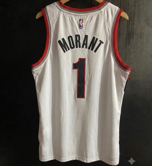 PORTLAND TRAIL BLAZERS JA MORANT WHITE JERSEY