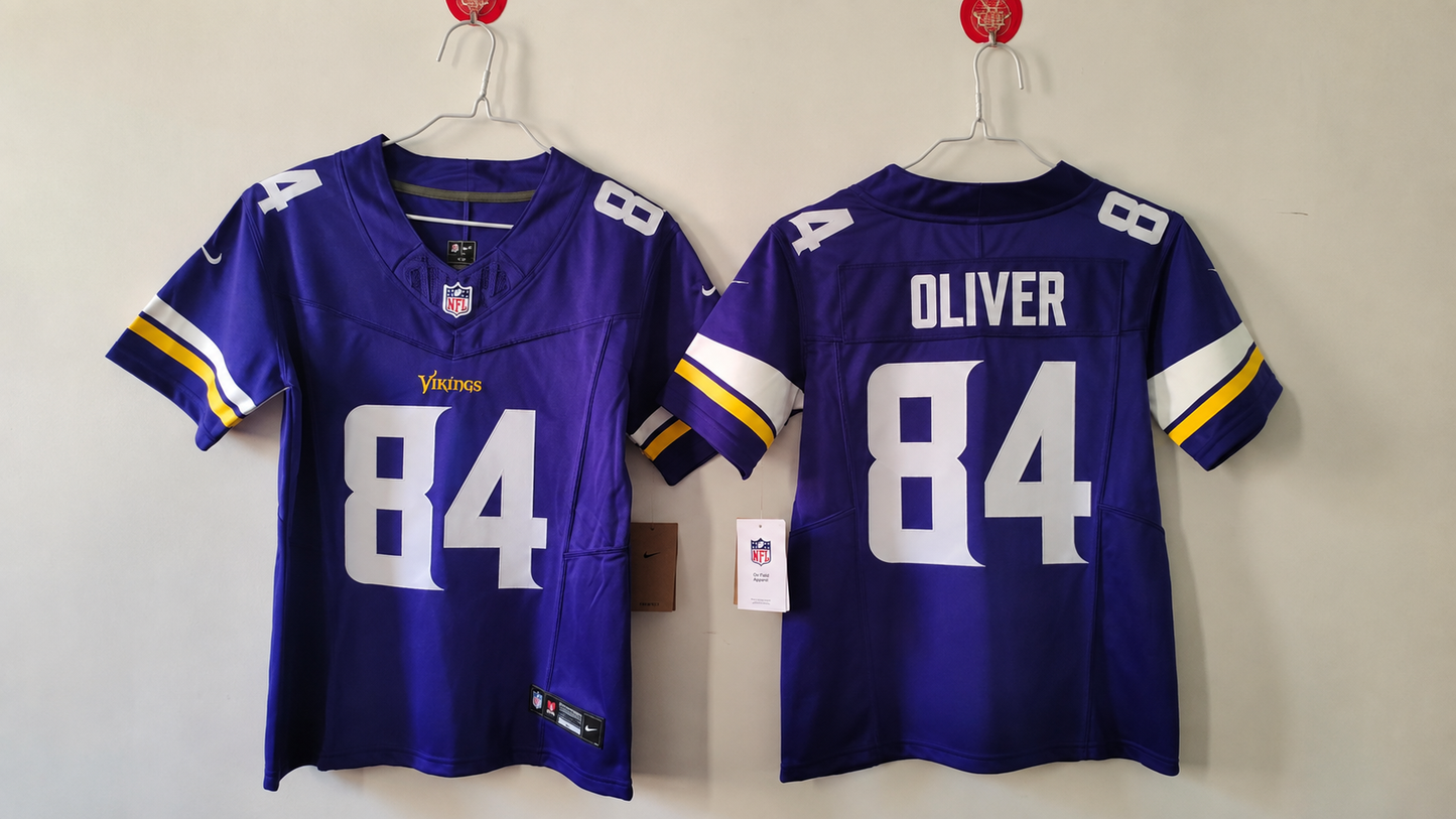 MINNESOTA VIKINGS JOSH OLIVER PURPLE JERSEY
