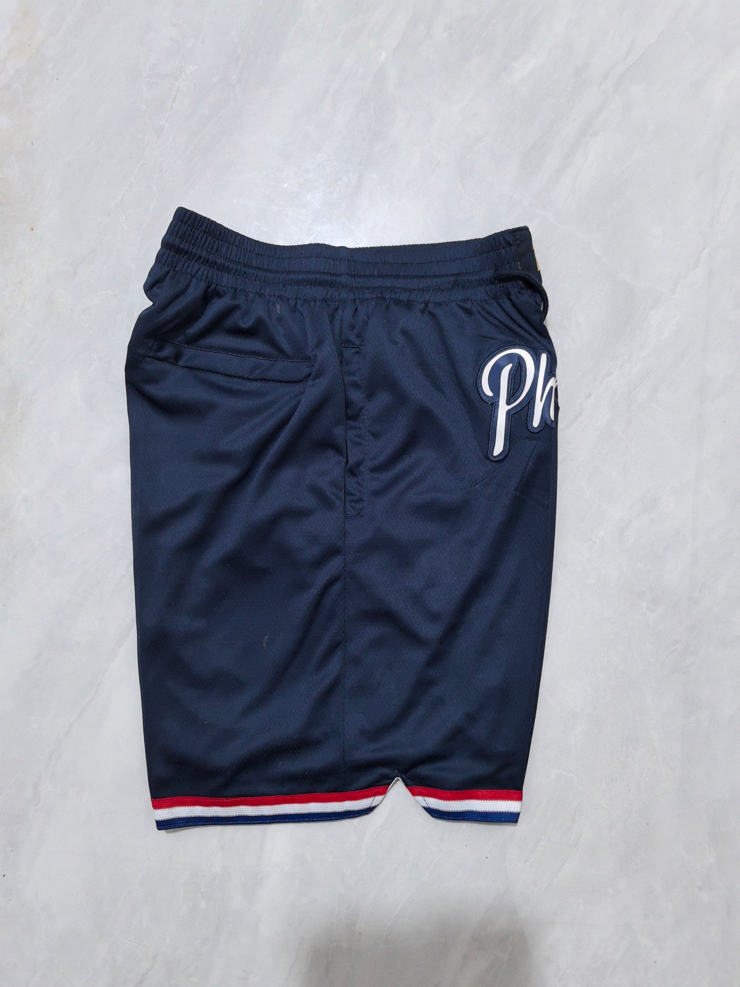 PHILIDELPHIA 76ERS BLUE SHORTS