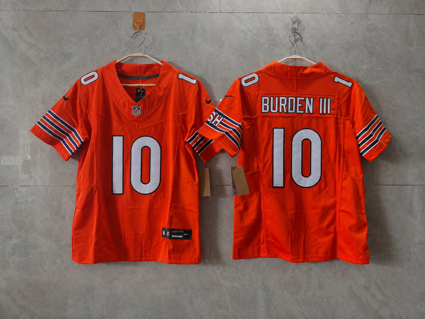 CHICAGO BEARS LUTHER BURDEN III ORANGE JERSEY