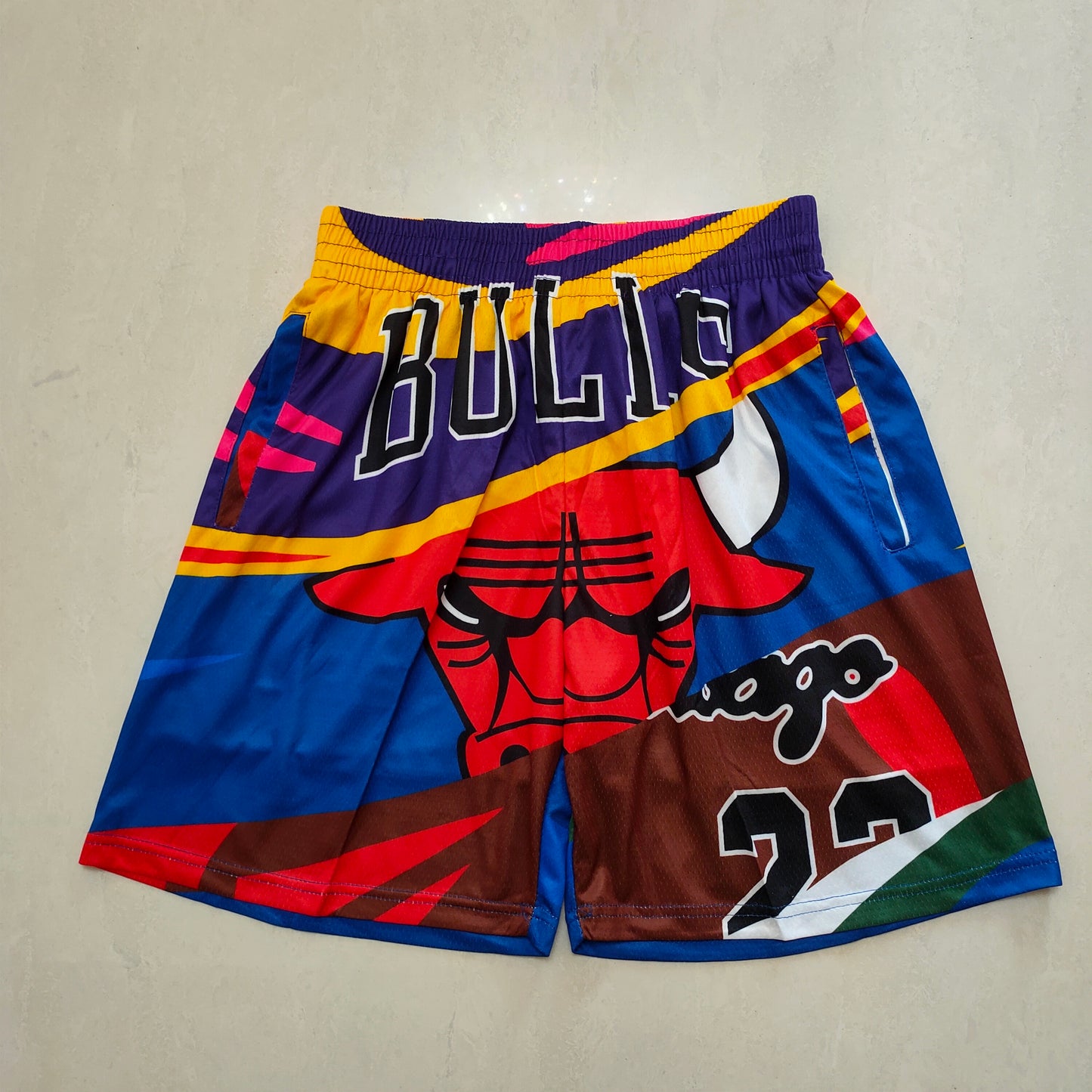 CHICAGO BULLS MULTI COLOR SHORTS