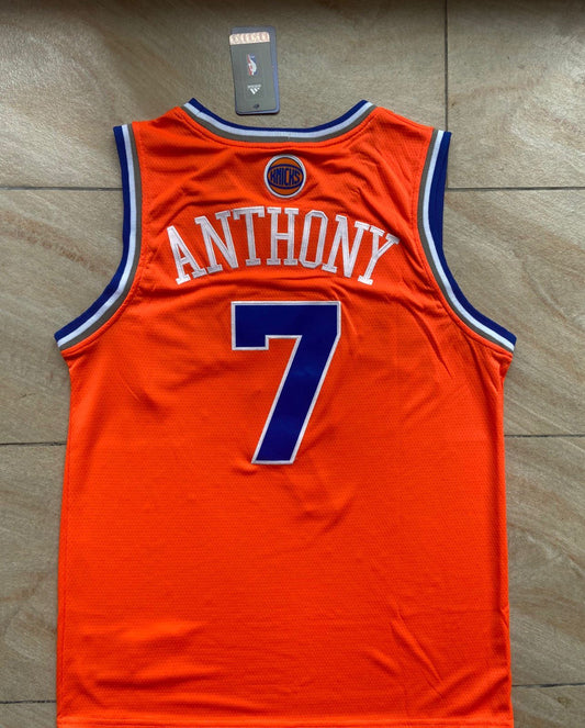 Carmelo Anthony Orange New York Knicks Jersey