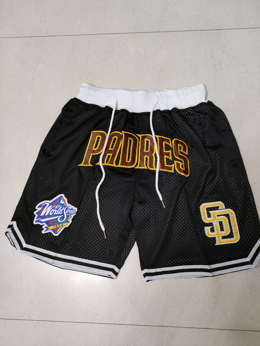 SAN DIEGO PADRES BLACK SHORTS